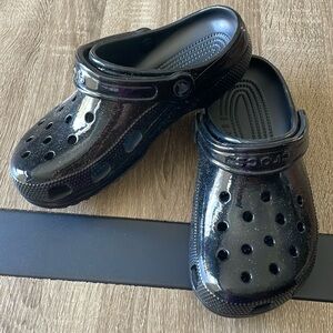 Crocs shiny black